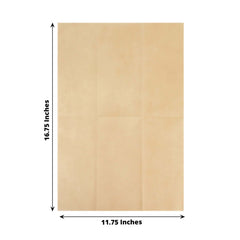 20 Pack Linen-Like Paper 8.5"x4" Napkins Natural - Highly Absorbent & Disposable Airlaid Guest Towels