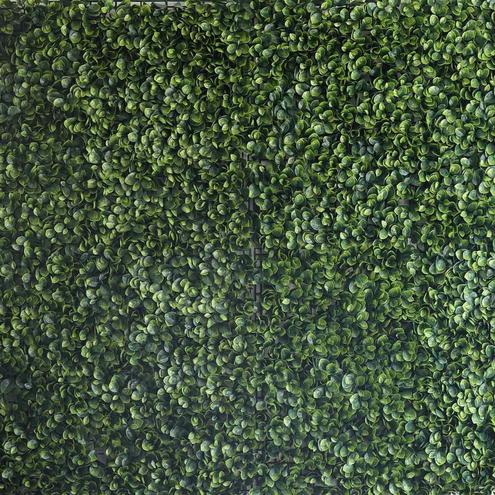 11 Sq ft. Green Boxwood Hedge Garden Wall Backdrop Mat - 4 Artificial Panels