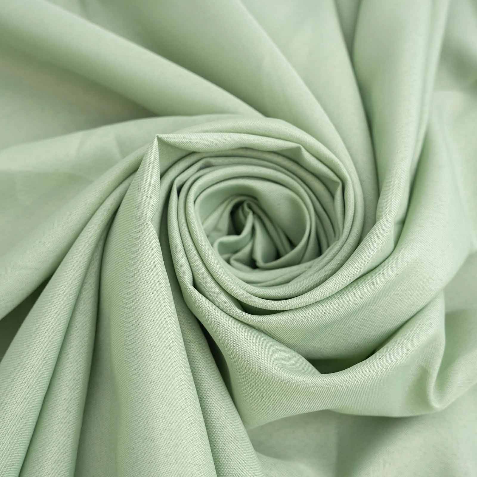 Polyester 132" Round Tablecloth Sage Green - Seamless Chic Table Cover