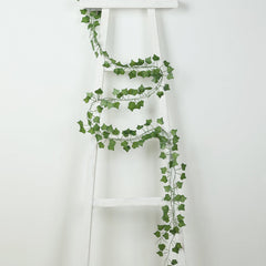 12 Pack 6.5ft Artificial Ivy Leaf Garland - Silk Hanging Vines for Wedding, Party, Garden and Wall Decor