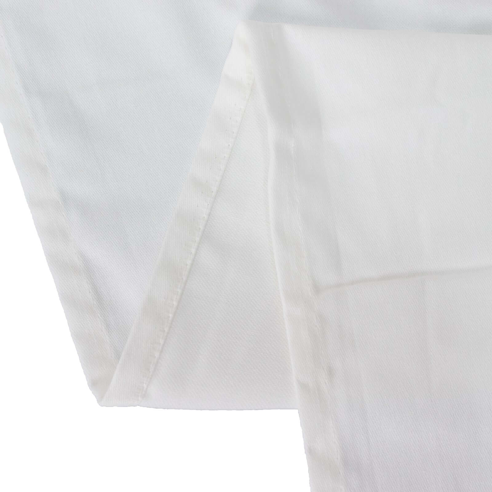100% Cotton 60"x126" Rectangle Tablecloth White Linen - Sophisticated, Soft & Breathable Table Cover