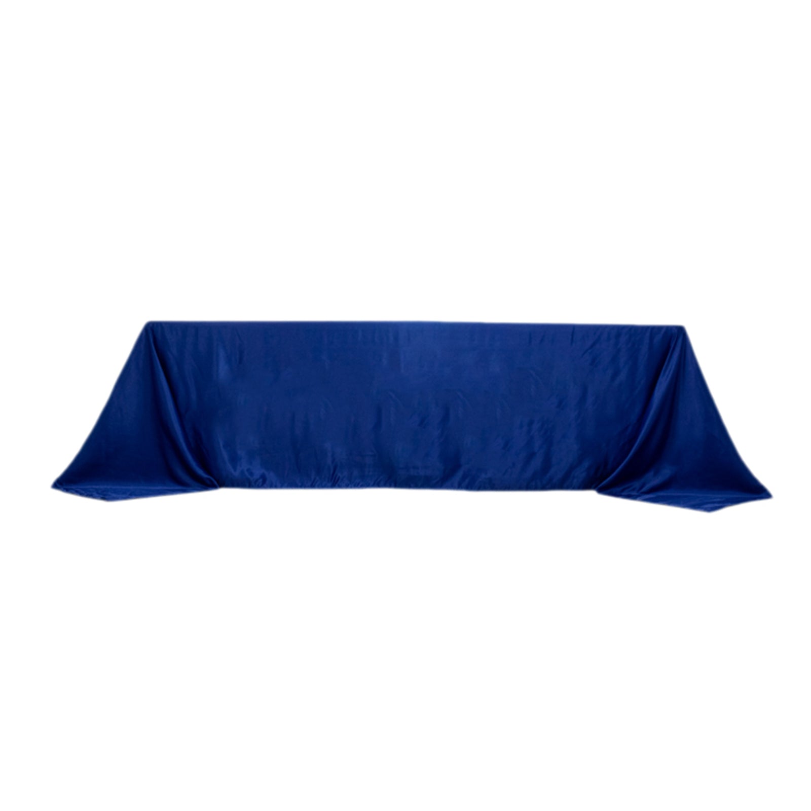 Lamour Satin 90"x156" Rectangle Tablecloth Royal Blue - Luxurious, Soft Seamless Table Cover