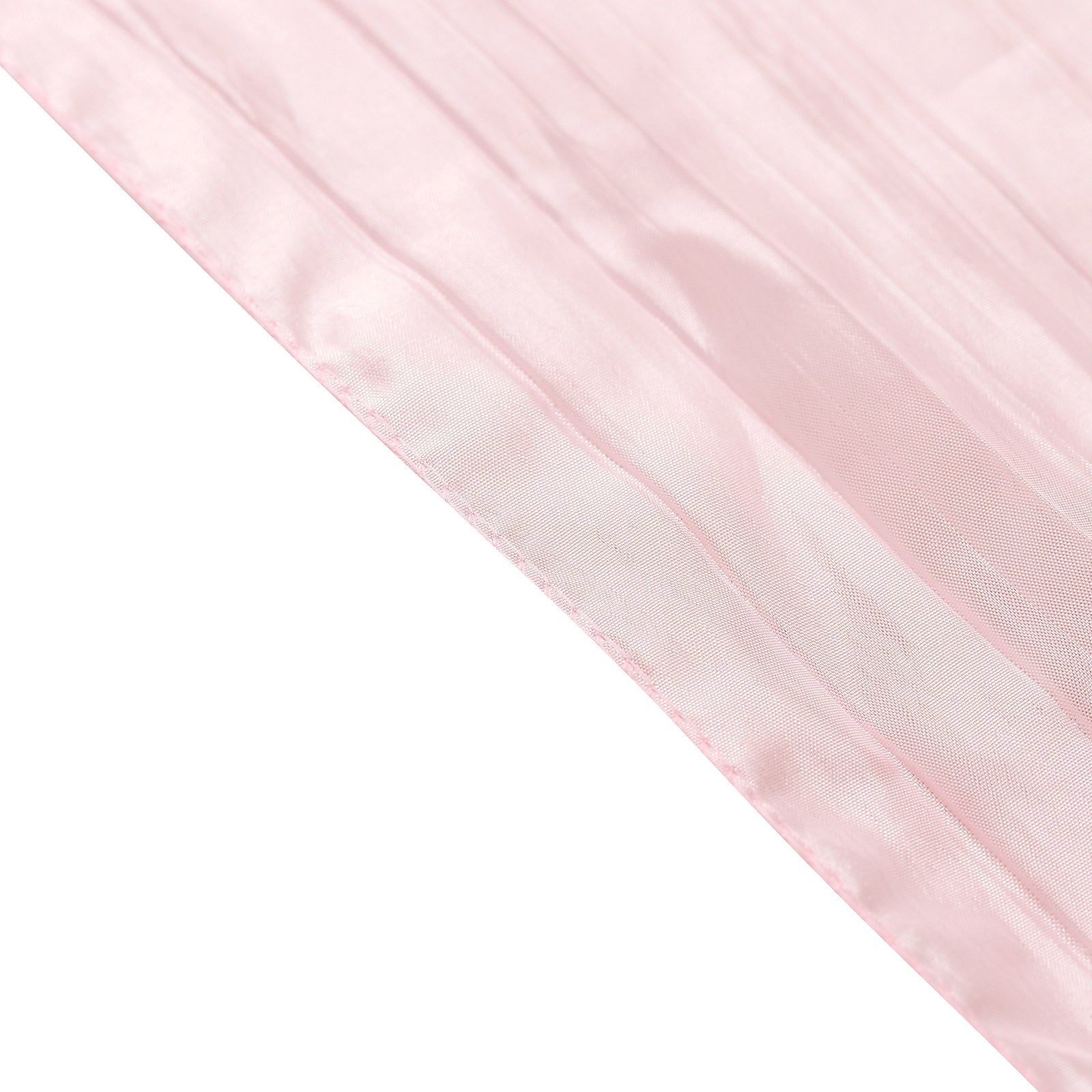 5 Pack Taffeta 6"x106" Chair Sashes Blush Accordion Crinkle Texture - Stylish Decor for Weddings & Gatherings