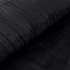54"x10 Yards Black Accordion Crinkle Taffeta Fabric Bolt