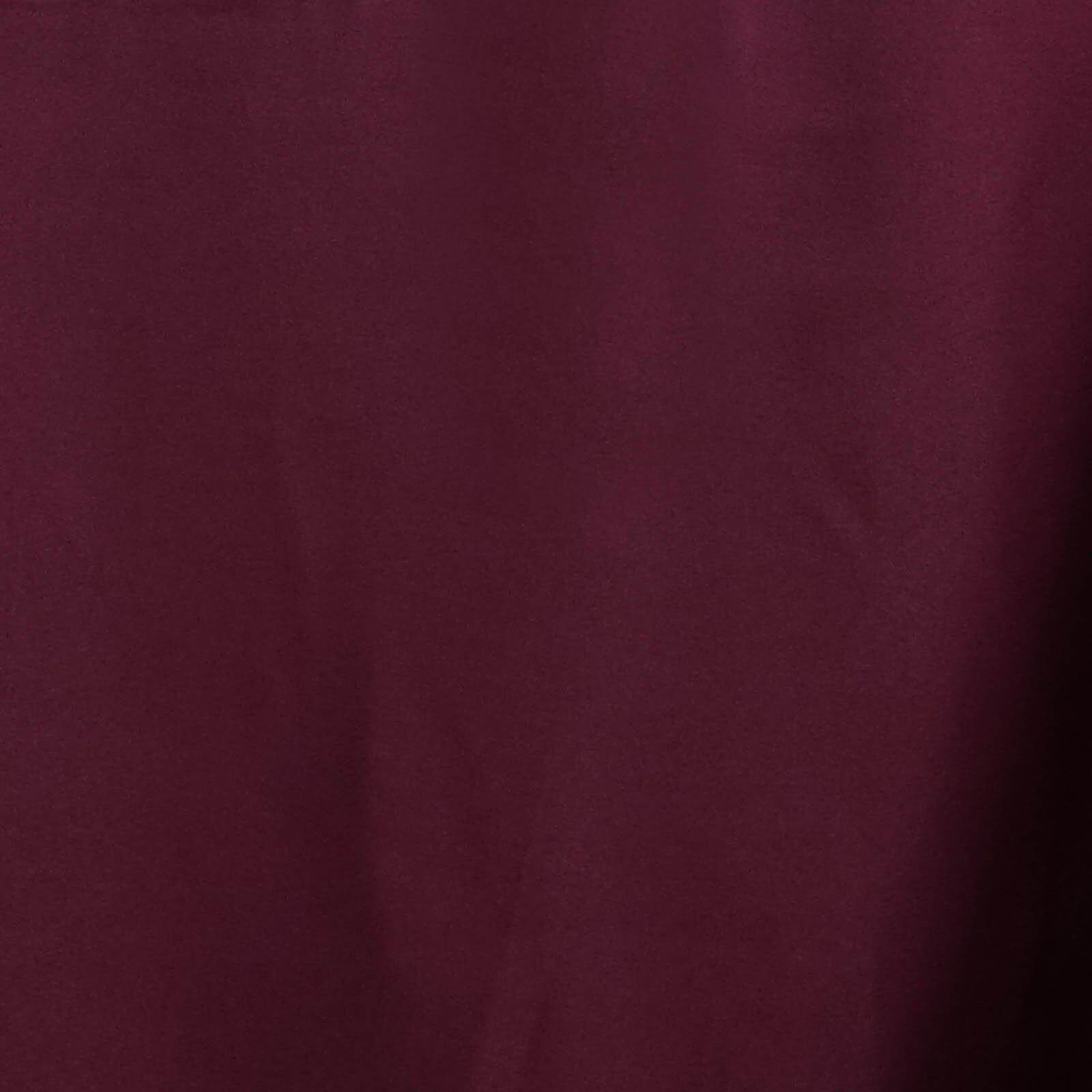 Polyester 90"x132" Rectangle Tablecloth Burgundy - Seamless Wrinkle-Resistant Table Cover