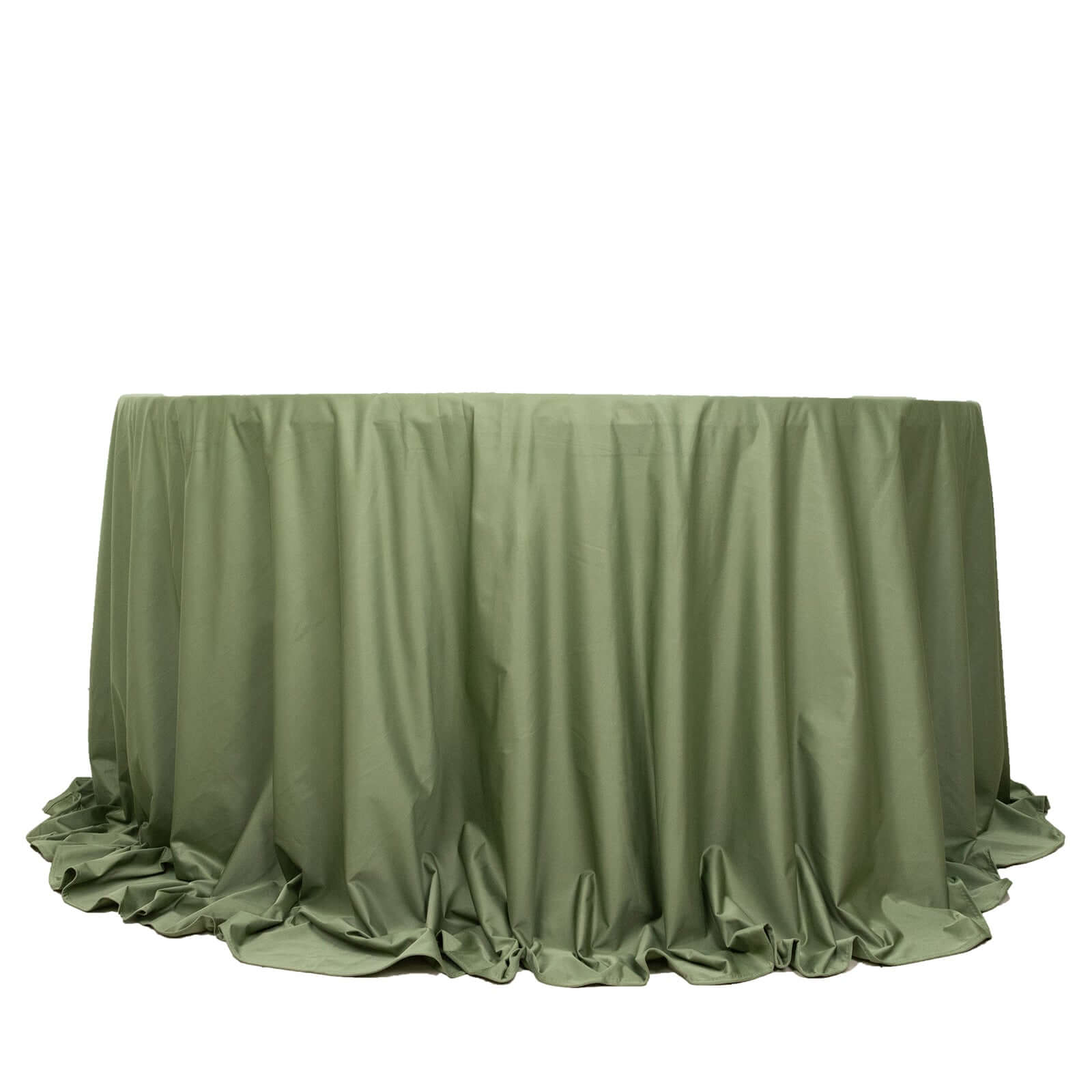 Scuba Round 132" Tablecloth Dusty Sage Green - Wrinkle Free & Stain Resistant Seamless Table Cover