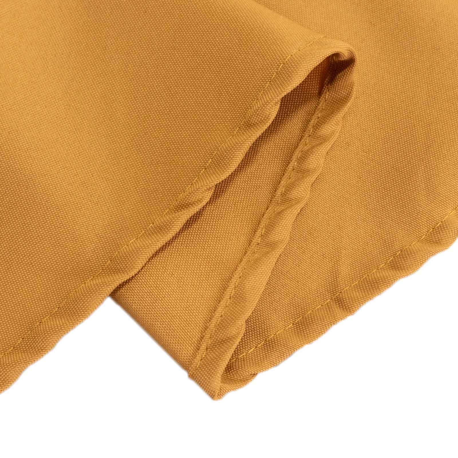 Premium Polyester 90" Round Tablecloth Gold - Stain and Wrinkle-Resistant 220GSM Table Cover for Weddings & Event Decor