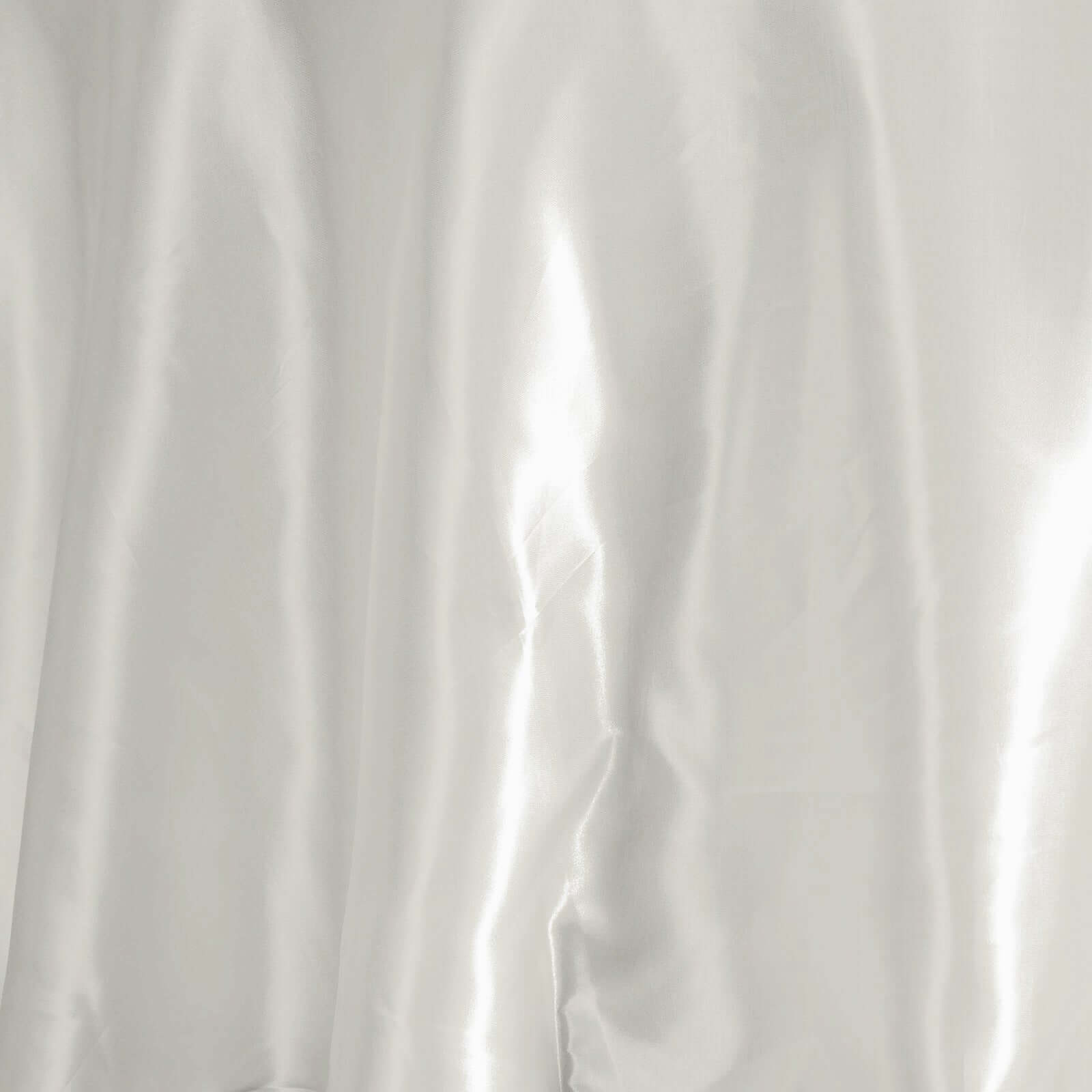 Satin 108" Round Tablecloth Ivory - Smooth and Lustrous Table Cover