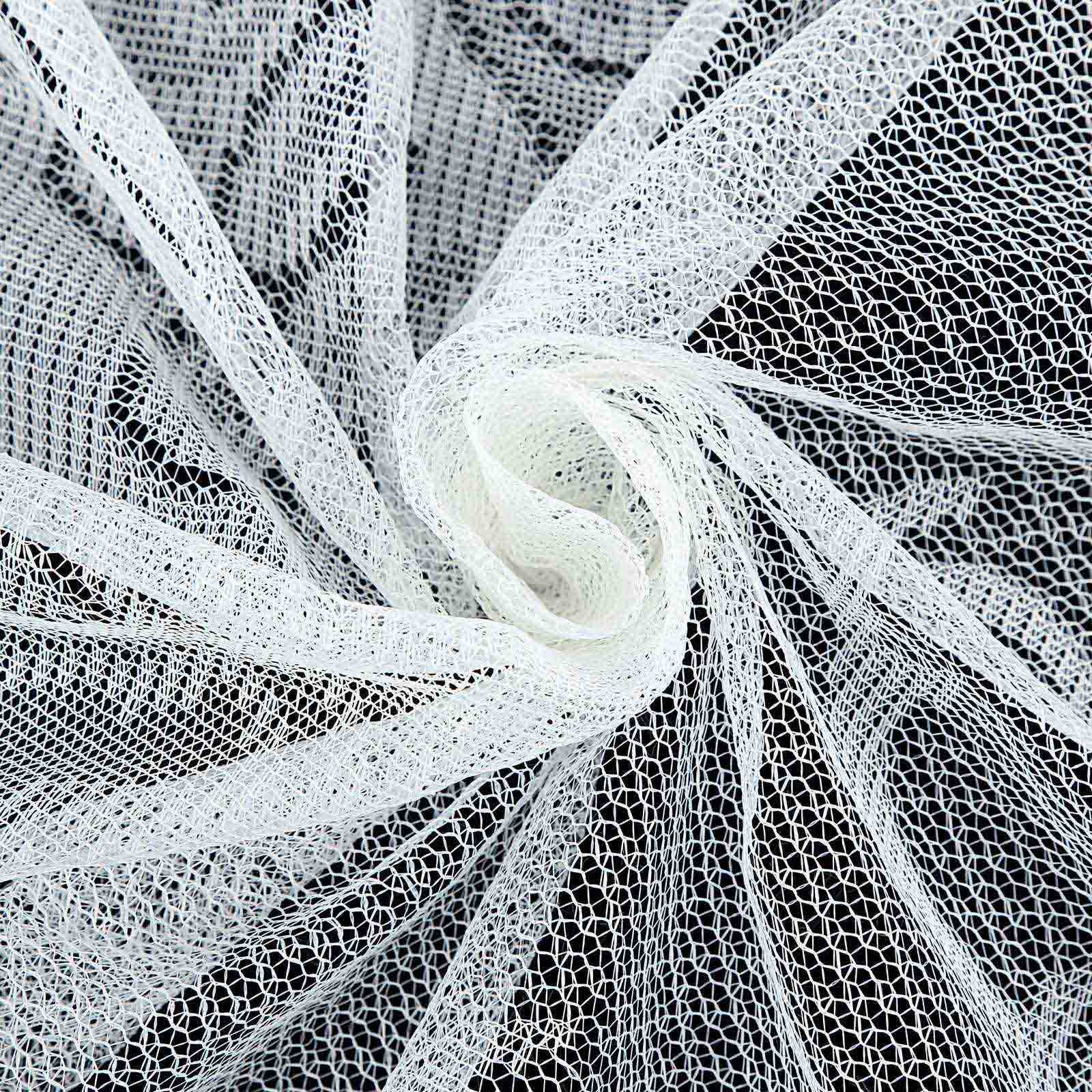 Lace 120" Round Tablecloth White - Seamless Premium Design for Upscale Celebrations