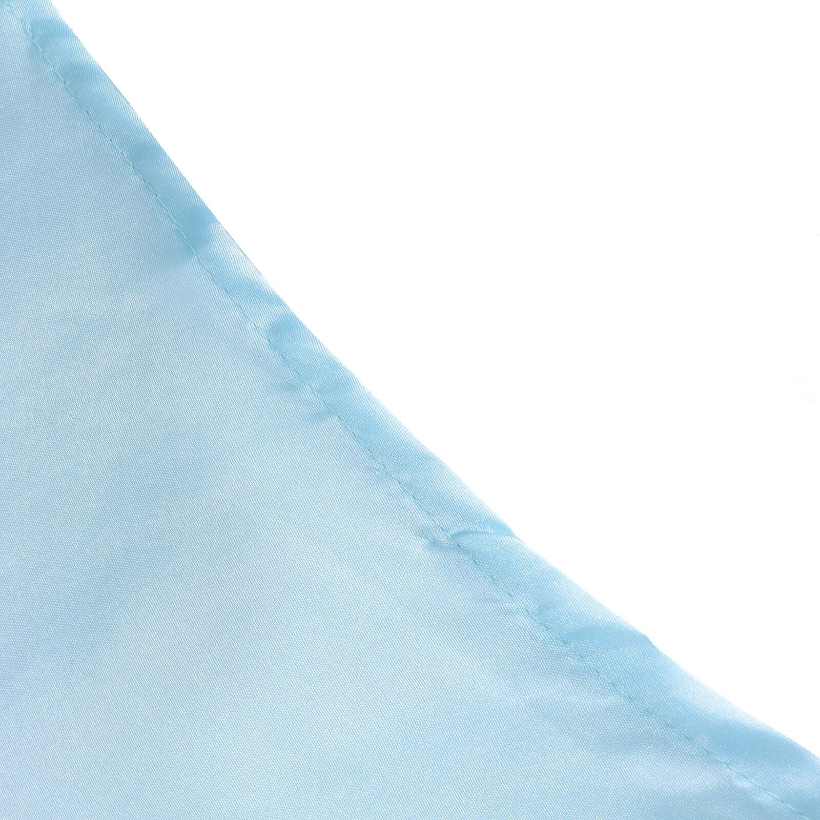 Satin Rectangular 60"x102" Tablecloth Light Blue - Smooth and Lustrous Table Cover