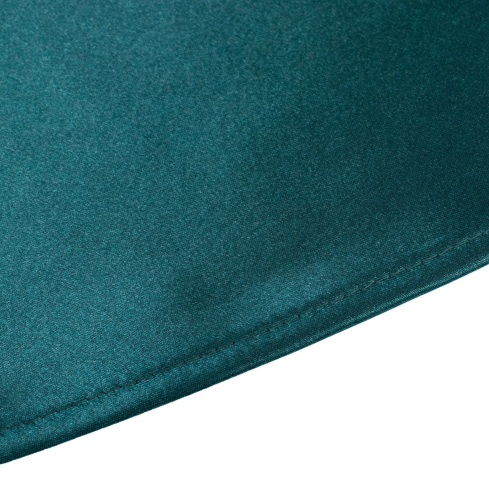 Satin 132" Round Tablecloth Peacock Teal - Stylish Seamless Table Cover