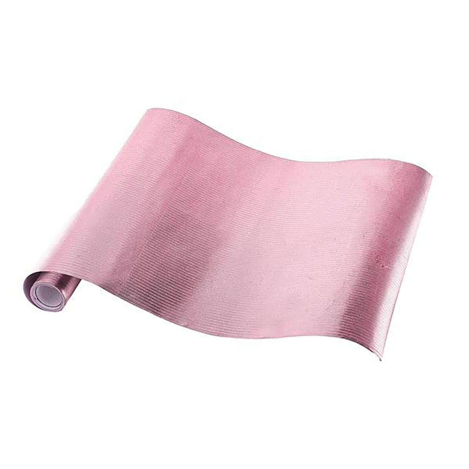 Glitter Paper 9ft Table Runner Roll Rose Gold Disposable Ridge Pattern Table Decor