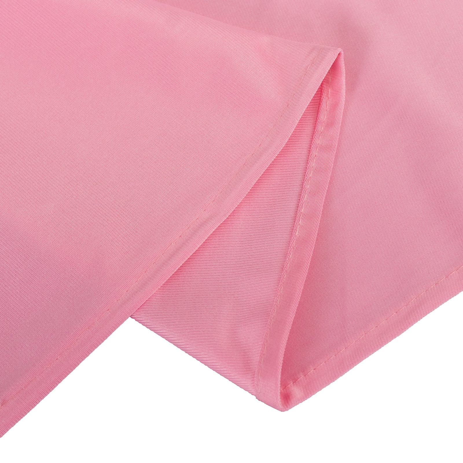 Scuba Round 132" Tablecloth Pink - Wrinkle Free & Stain Resistant Seamless Table Cover