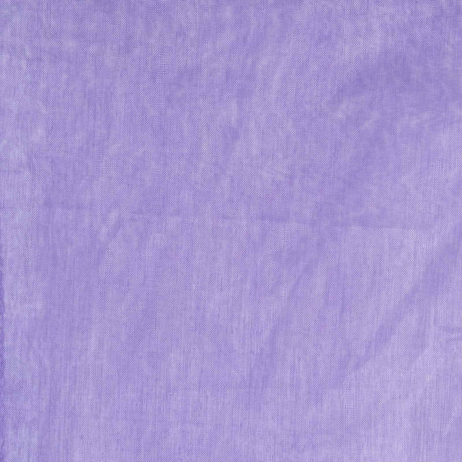 5 Pack Organza Chair Sashes Purple - Reusable Sheer Chair Bows 6"x108"
