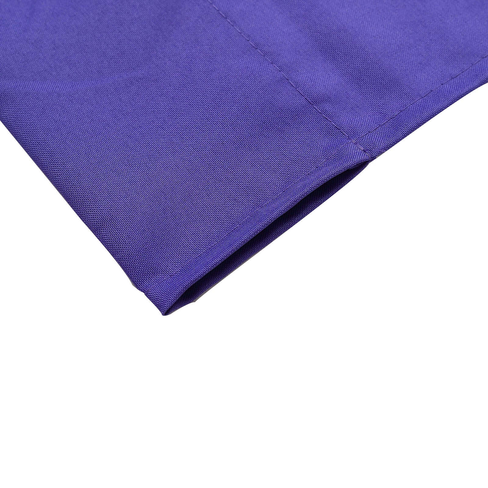 2 Pack Purple Polyester Event Curtain Drapes, 10ftx8ft Backdrop Event Panels With Rod Pockets 130 GSM