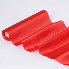 12"x10 Yards Red Satin Fabric Bolt, DIY Craft Wholesale Fabric