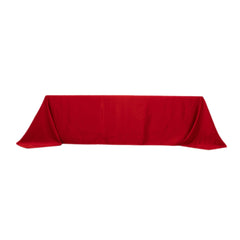 Lamour Satin 90"x156" Rectangle Tablecloth Red - Luxurious, Soft Seamless Table Cover