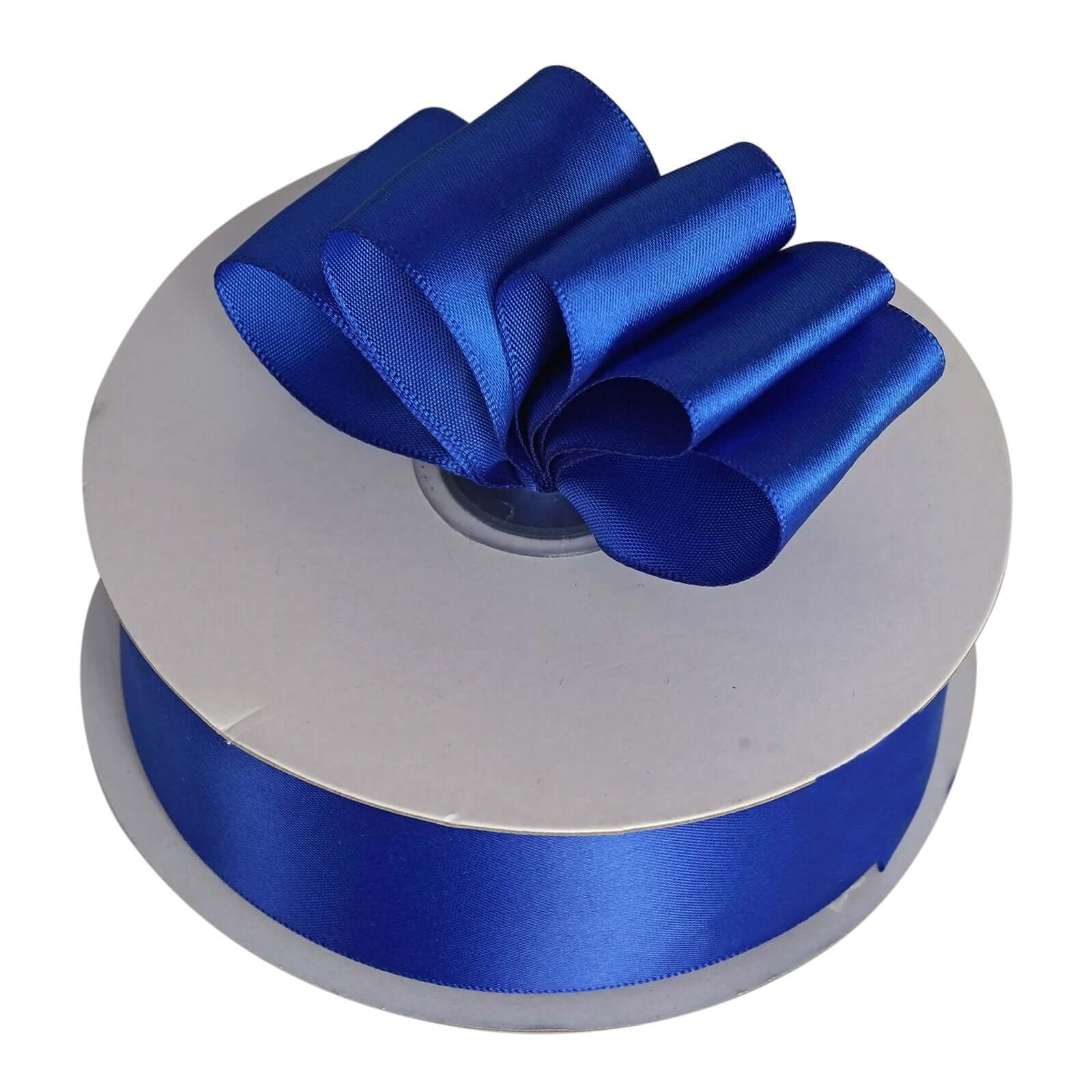 50 Yards 1.5" Royal Blue Single Face Decorative Satin Ribbon