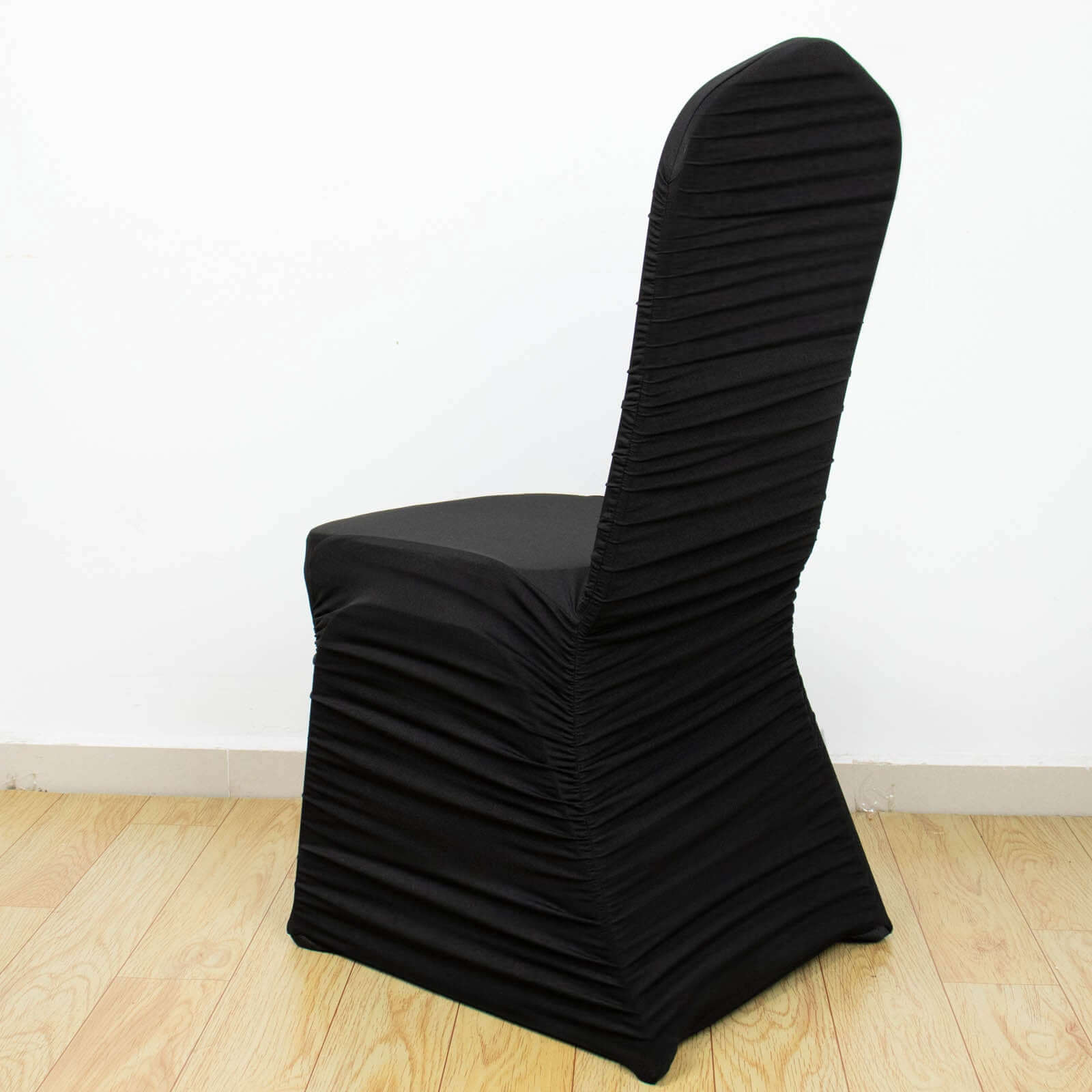 Stretch Spandex Chair Cover Rouge for Banquet Chairs Black - Fitted Slip-On Slipcover