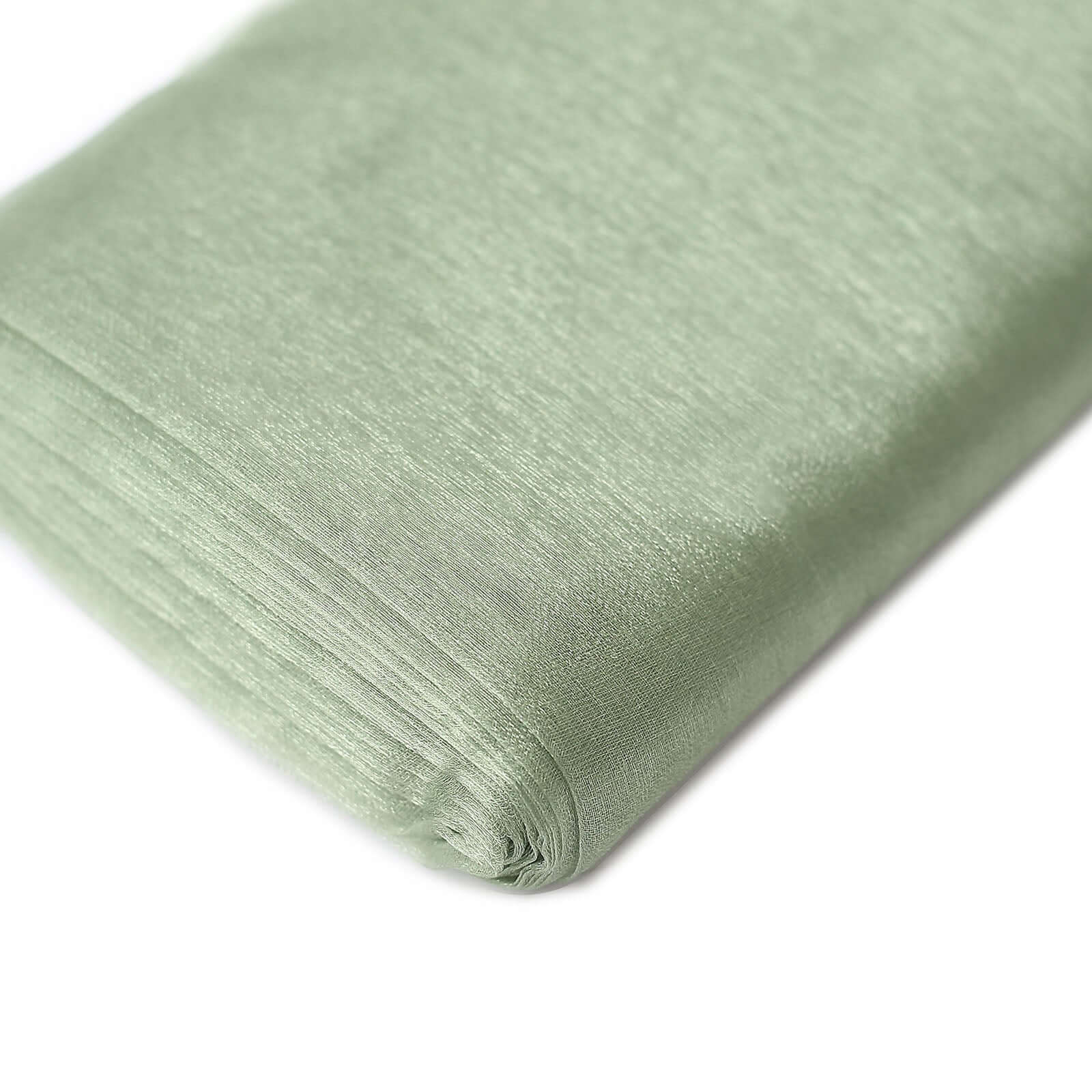 54"x10yd | Sage Green Solid Sheer Chiffon Fabric Bolt, DIY Voile Drapery Fabric