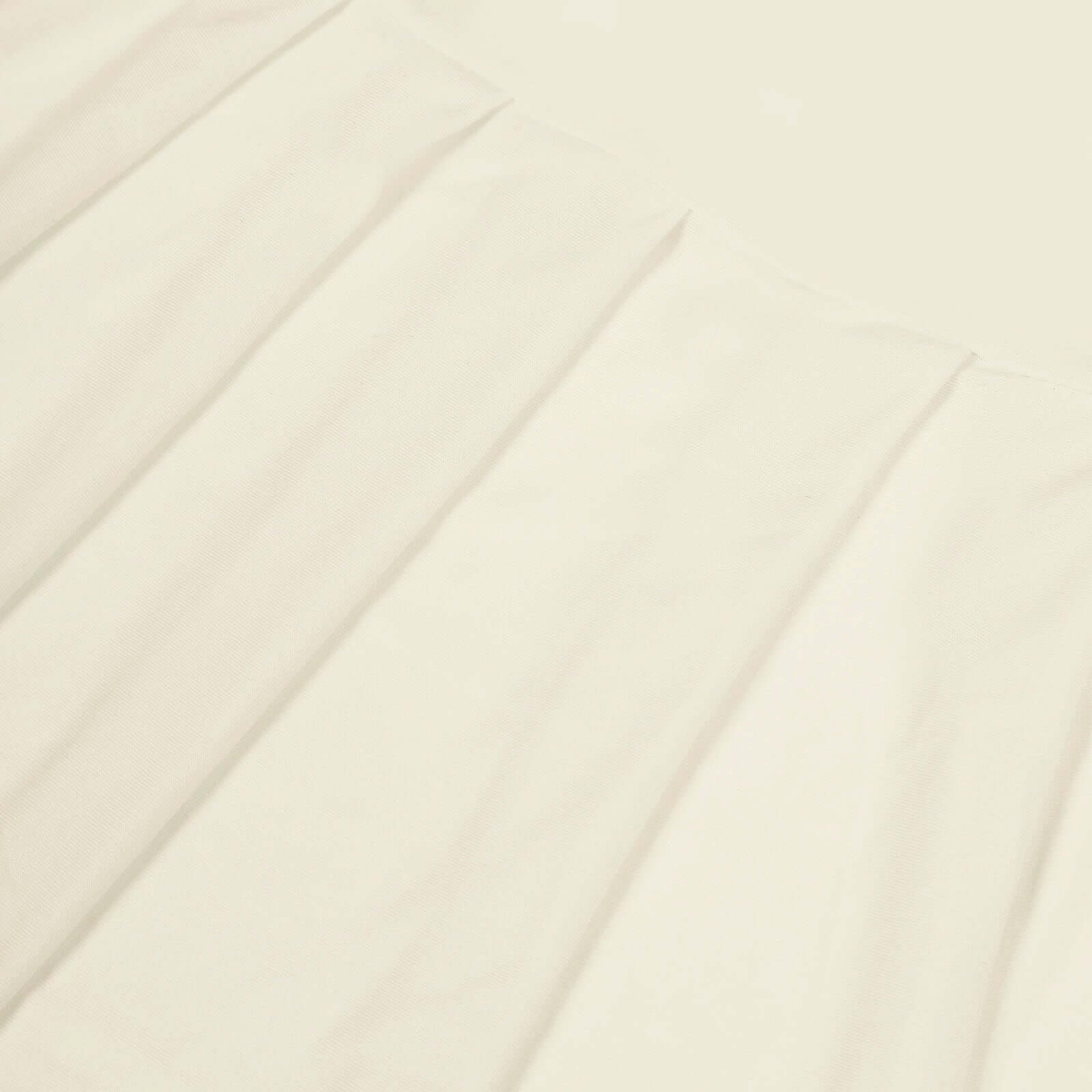 Spandex Chair Cover with Ruffle Pleated Skirt for Banquet Chairs Ivory - 1-Piece Stretch Fitted Slipcover