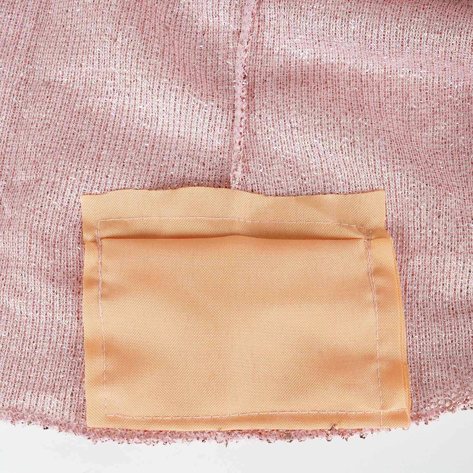 Metallic Spandex 36" Fitted Glitter Round Cocktail Table Cover Rose Gold - Stretch Fit for High Top Tables