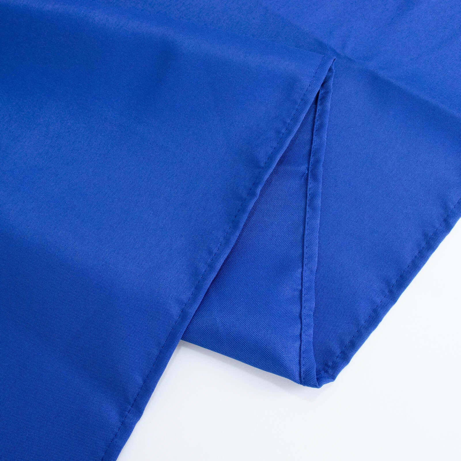 Premium Polyester 90"x132" Rectangle Tablecloth Royal Blue - Seamless 220GSM Stain-Resistant Table Cover