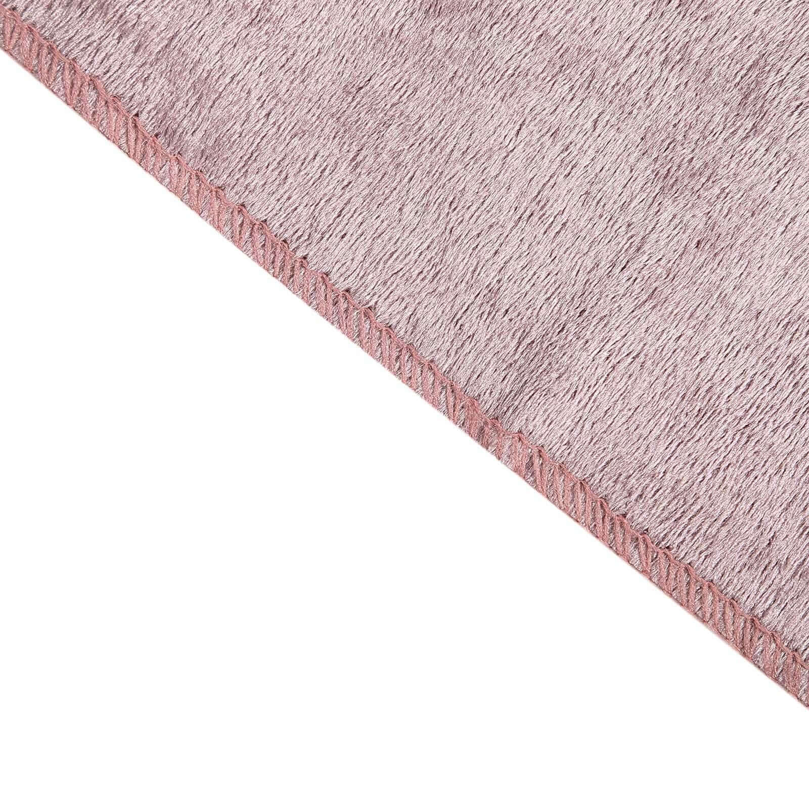Premium Velvet 90"x132" Rectangle Tablecloth Mauve - Reusable Soft & Seamless Table Cover
