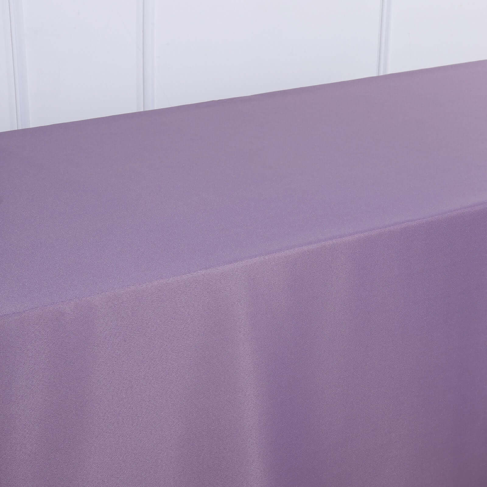 Polyester 90"x132" Rectangle Tablecloth Violet Amethyst - Seamless Wrinkle-Resistant Table Cover