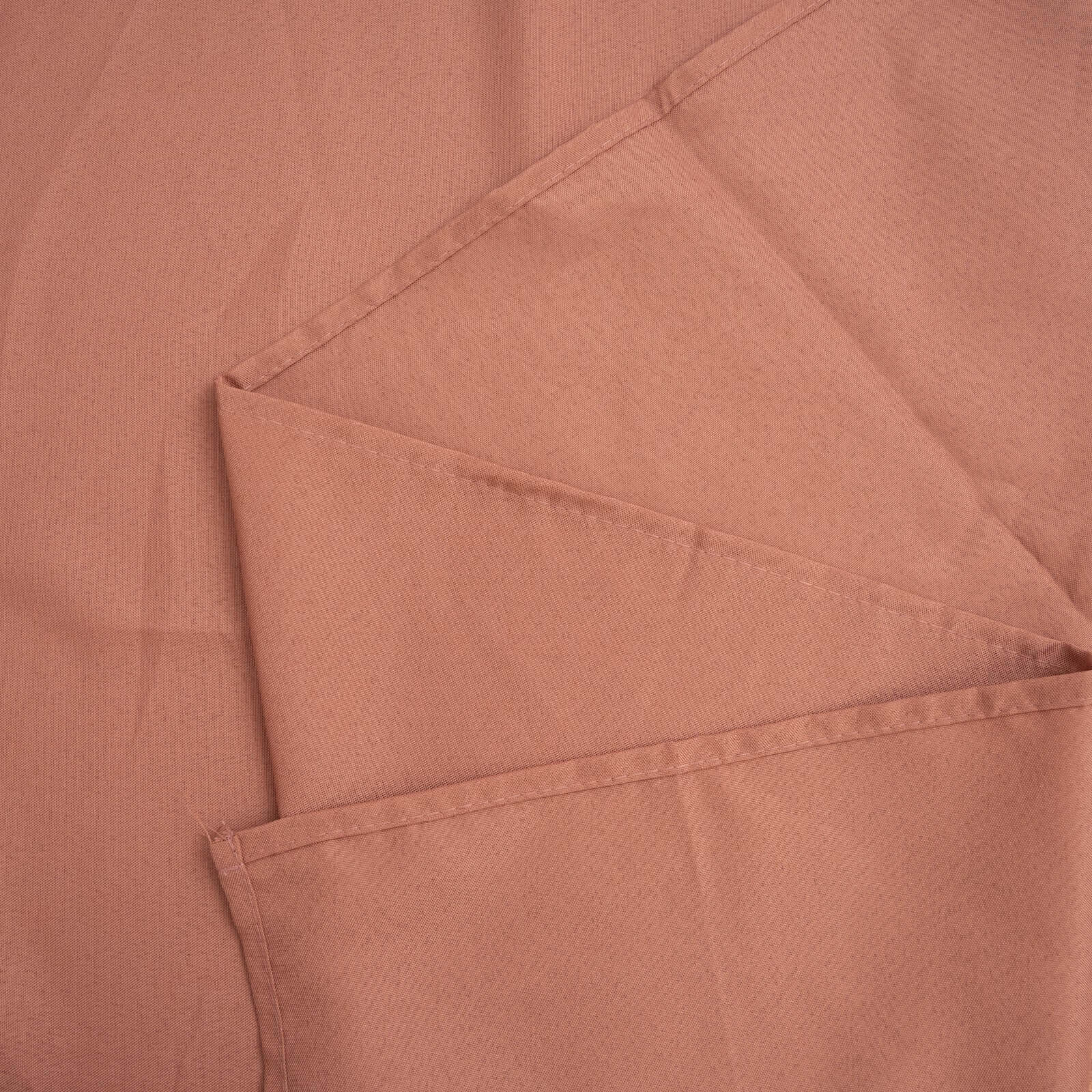 Polyester 60"x126" Rectangle Tablecloth Terracotta (Rust) - Wrinkle-Resistant Table Cover