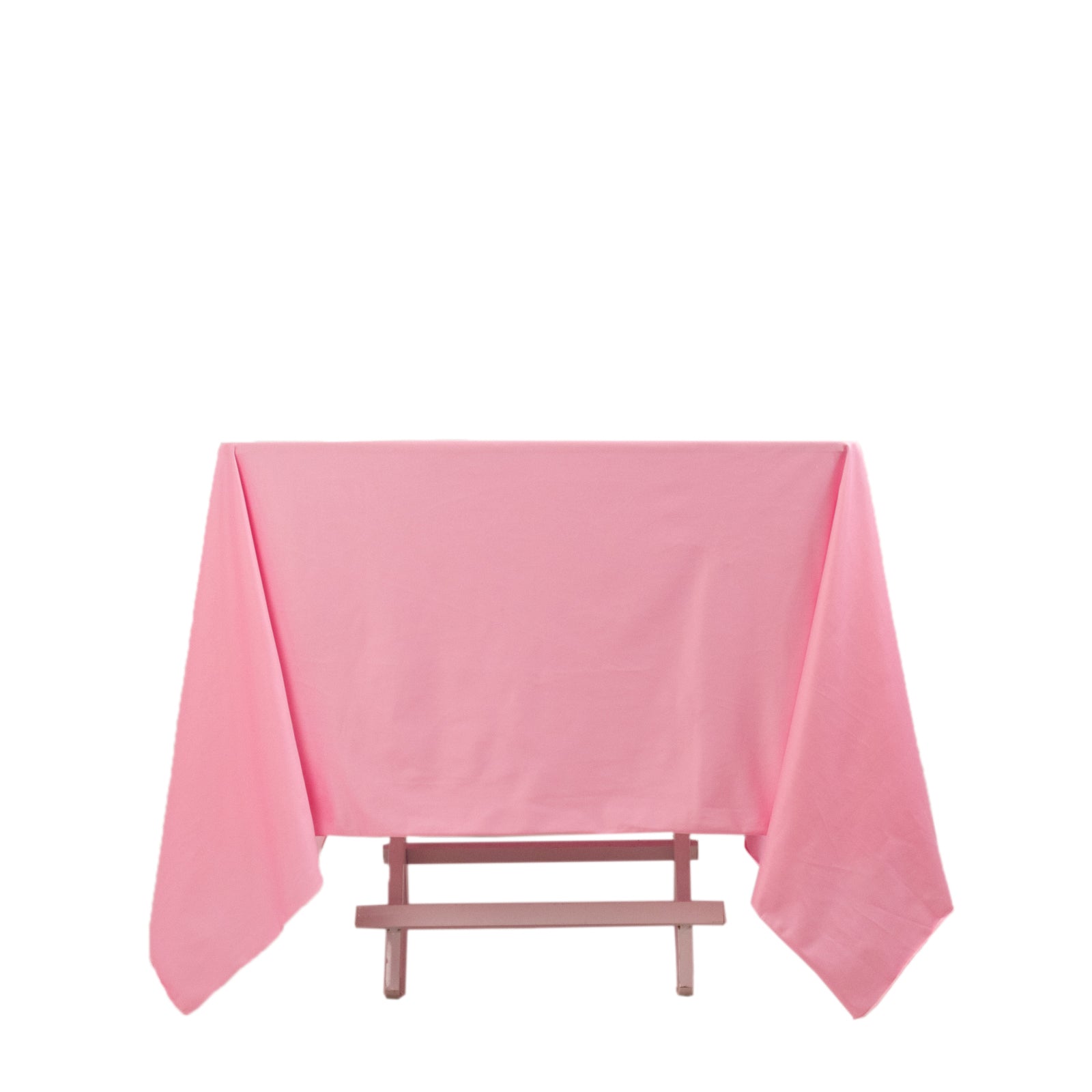 Scuba Square 70"x70" Tablecloth Pink - Wrinkle Free & Stain Resistant Table Cover