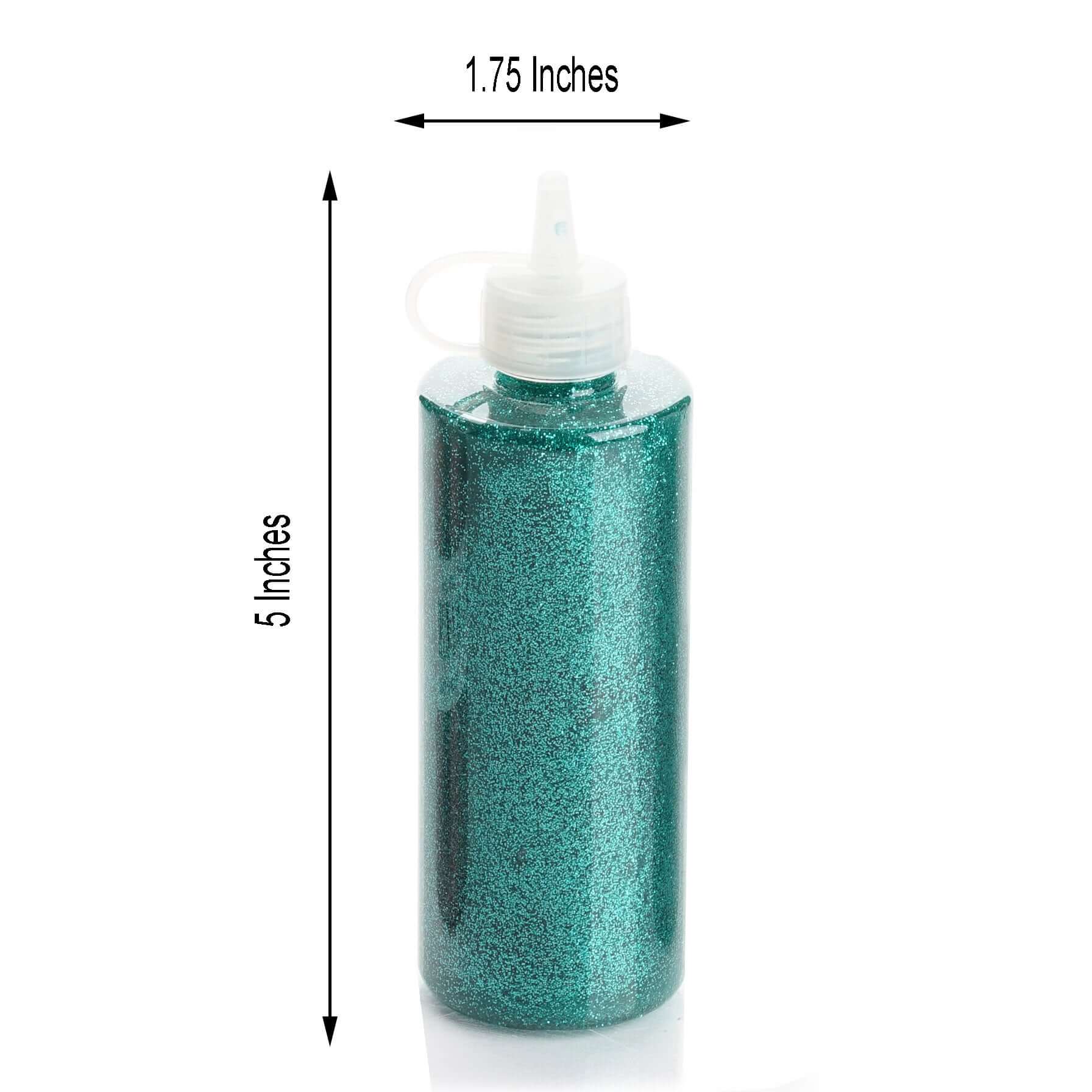 Metallic Glitter Glue Turquoise - Washable Nontoxic Art Glue for Fun DIY Projects Scrapbooking & Party Decor 4 oz Bottle