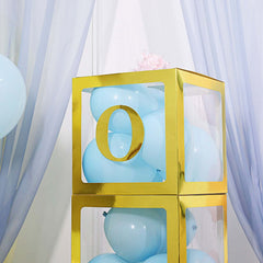 4 Pack 5" Metallic Gold Alphabet Stickers Banner, Customizable Stick on Gold Letters - O