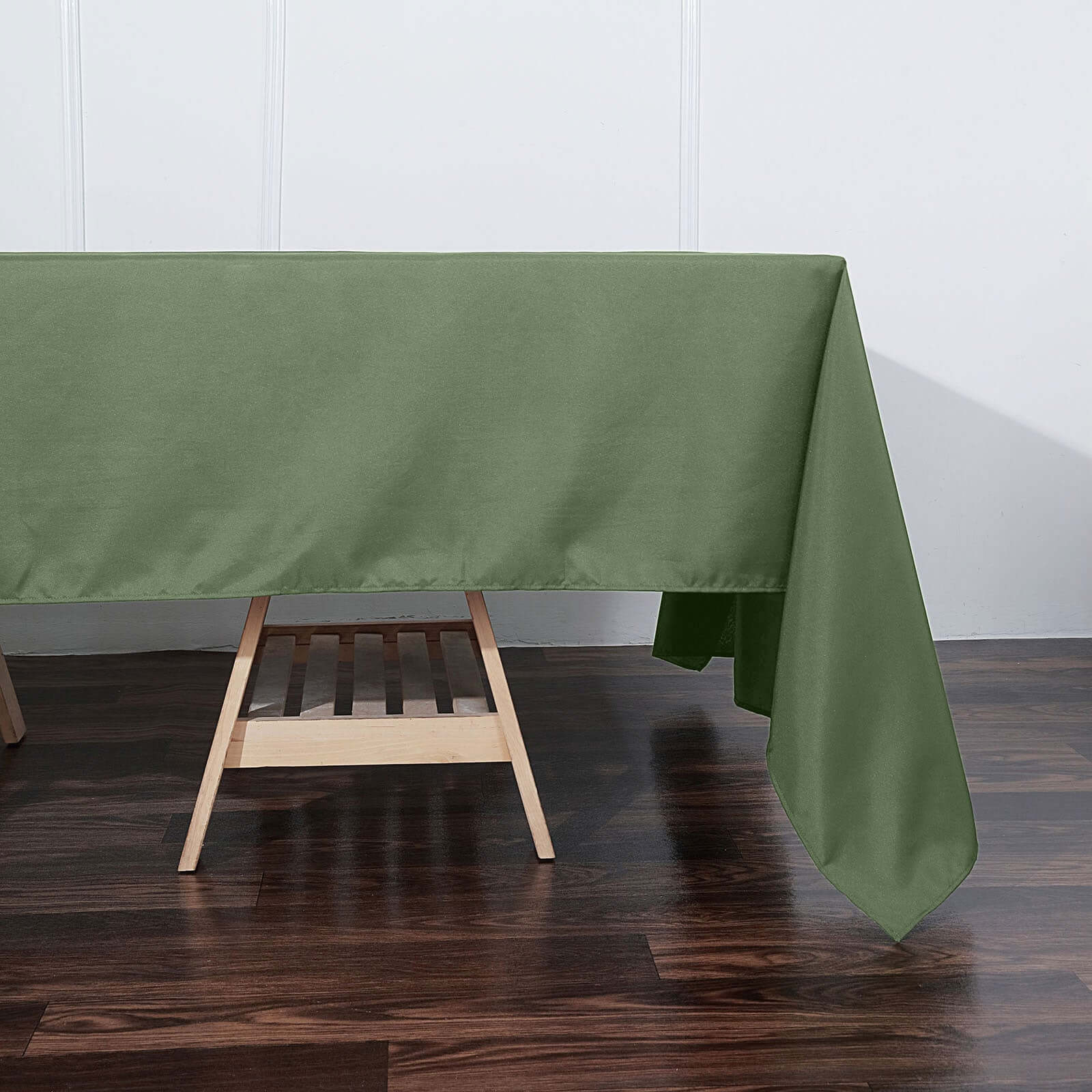 Polyester 60"x126" Rectangle Tablecloth Olive Green - Wrinkle-Resistant Table Cover