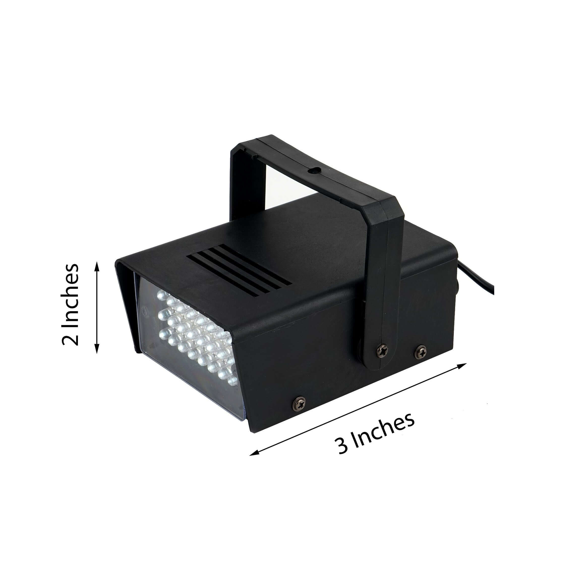 35W Mini Bright Blue Strobe Light with 24 LEDs, Stage Backdrop Uplight with Variable Flash & Speed Control