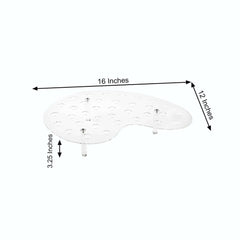 35-Slot Acrylic Ice Cream Cone Display Stand Mini Snow Cone Holder Tray Clear - Durable Party Serving Stand 16"