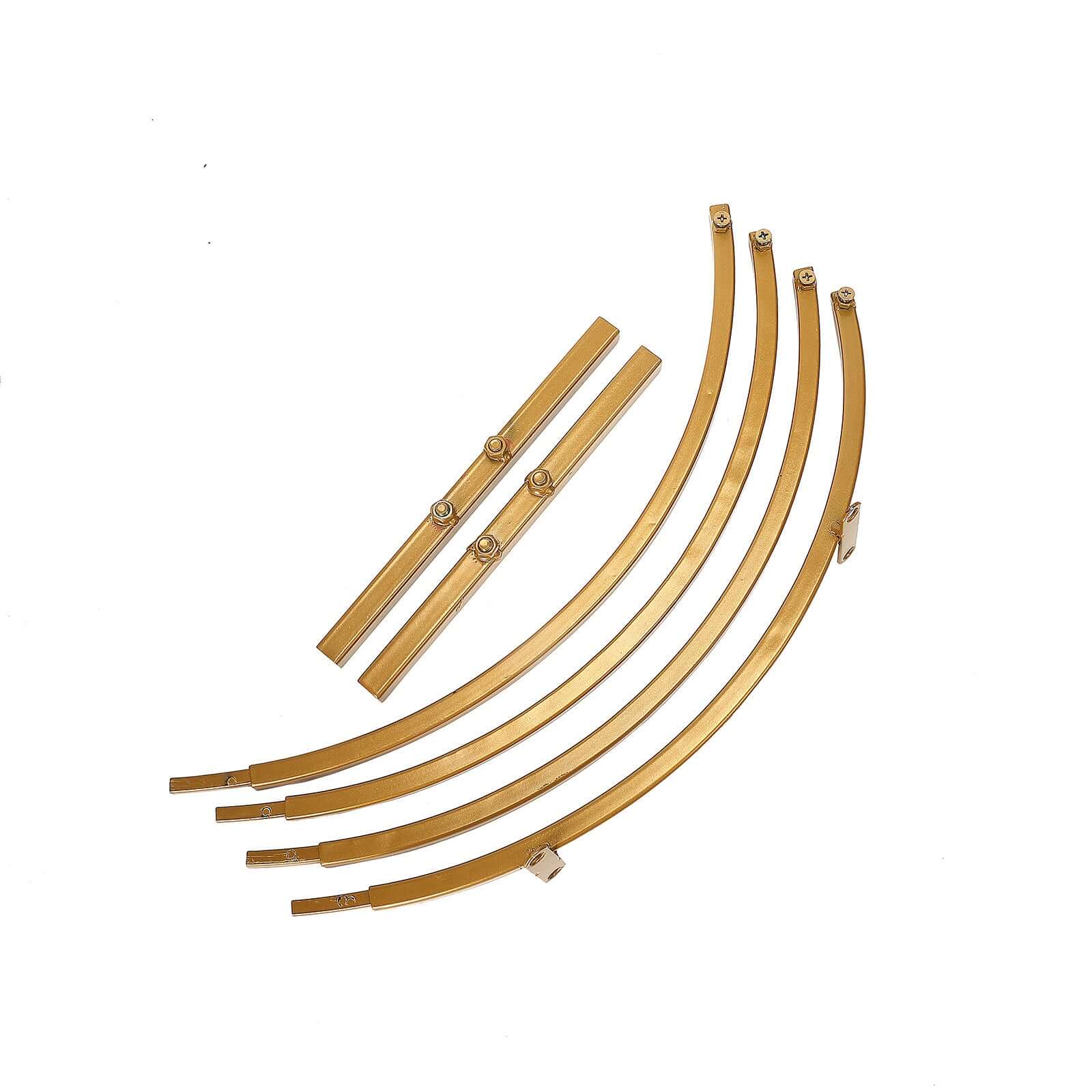 20" Gold Round Arch Wedding Centerpiece, Metal Hoop Wreath Tabletop Decor