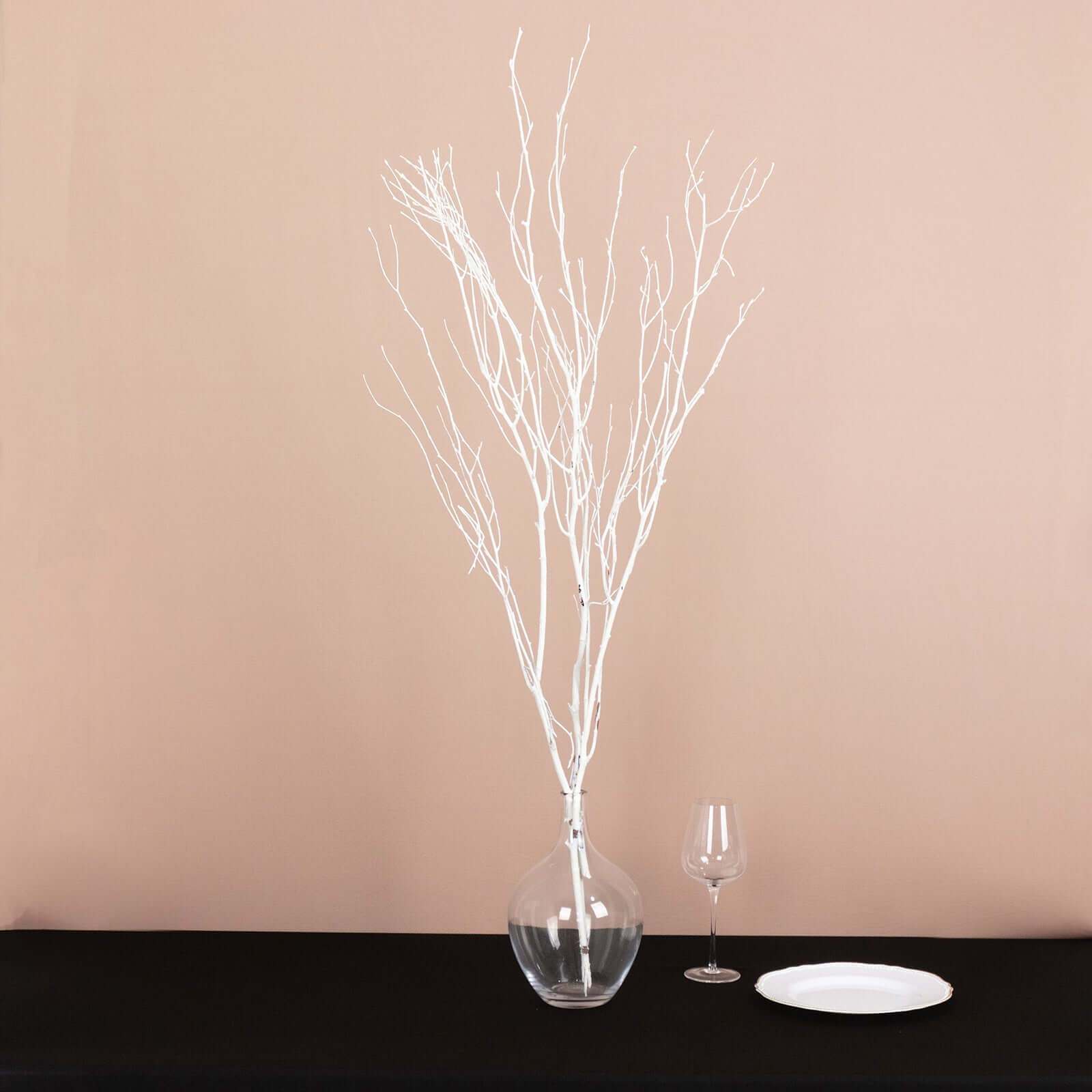 6-Pack Natural Birch Tree Branches 46" White - Versatile Extra Long Decorative Dried Willow Twigs Sticks for Vase Centerpiece Wedding Decor