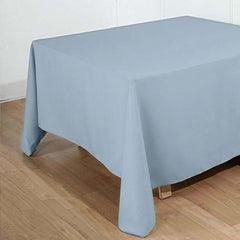 Polyester Square 90"x90" Tablecloth Dusty Blue - Wrinkle-Resistant & Durable Table Cover