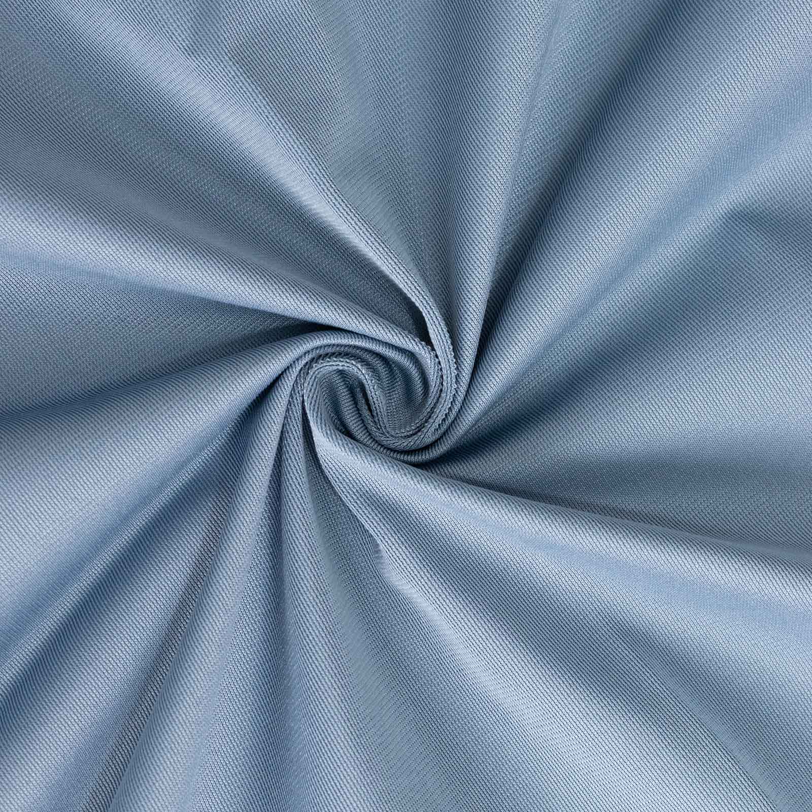 Scuba Rectangular 90"x132" Tablecloth Dusty Blue - Wrinkle Free, Stain Resistant & Seamless Table Cover