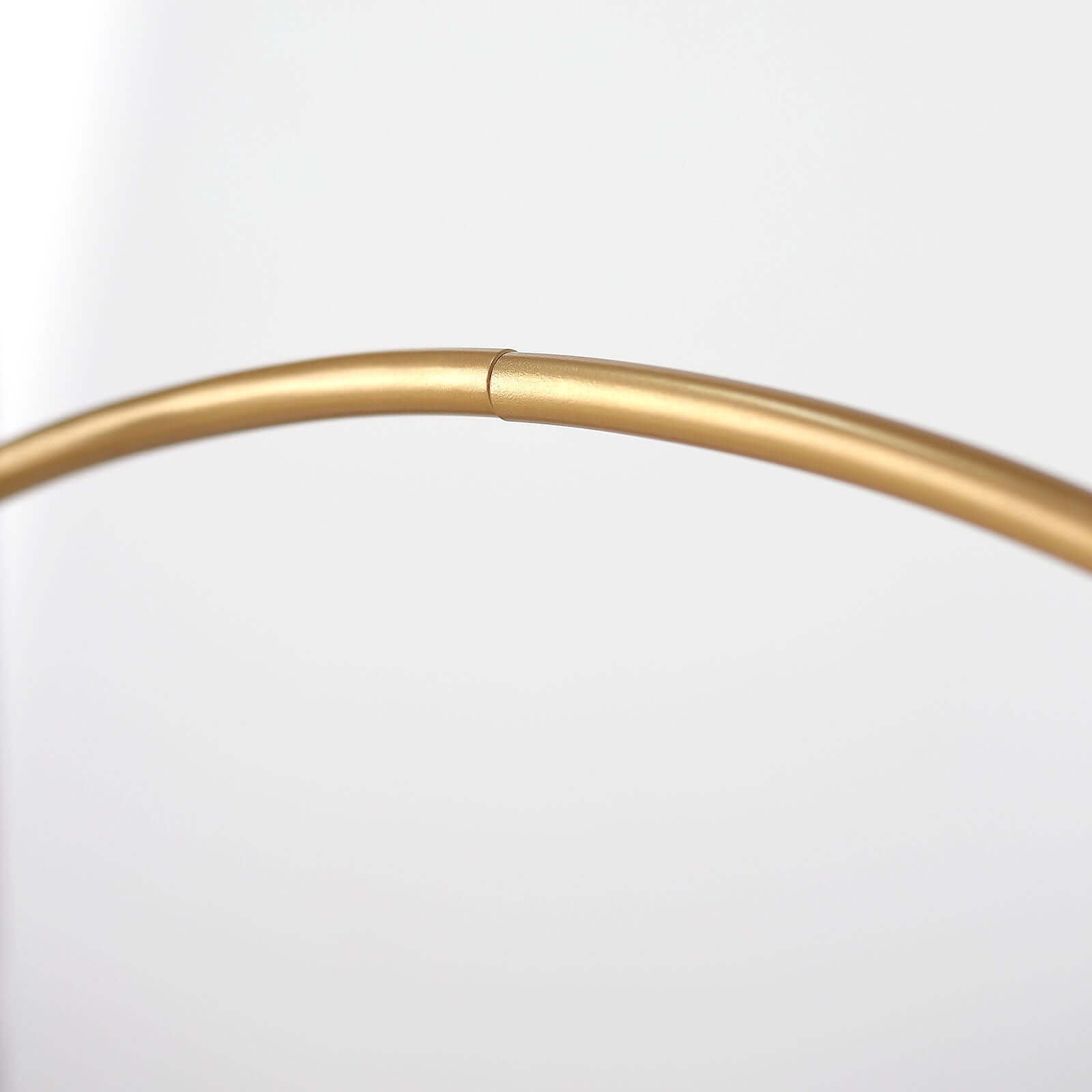 Metal Round Floral Hoop Cake Stand Gold - Chic Geometric Dessert Display DIY Centerpiece Table Decoration With Wooden Base 33"