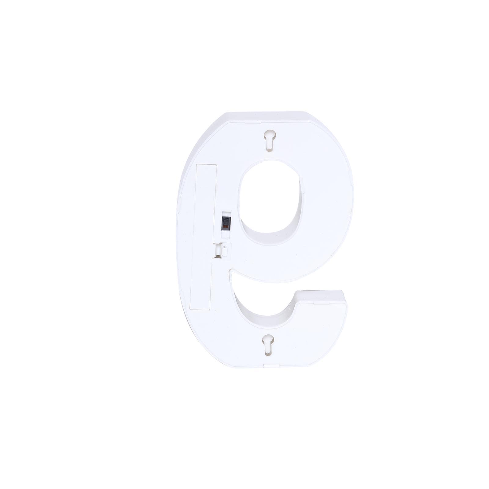 3D Marquee Number "9" Warm White 6 LED Lights Gold - Stylish Light-Up Accent for Events 6"