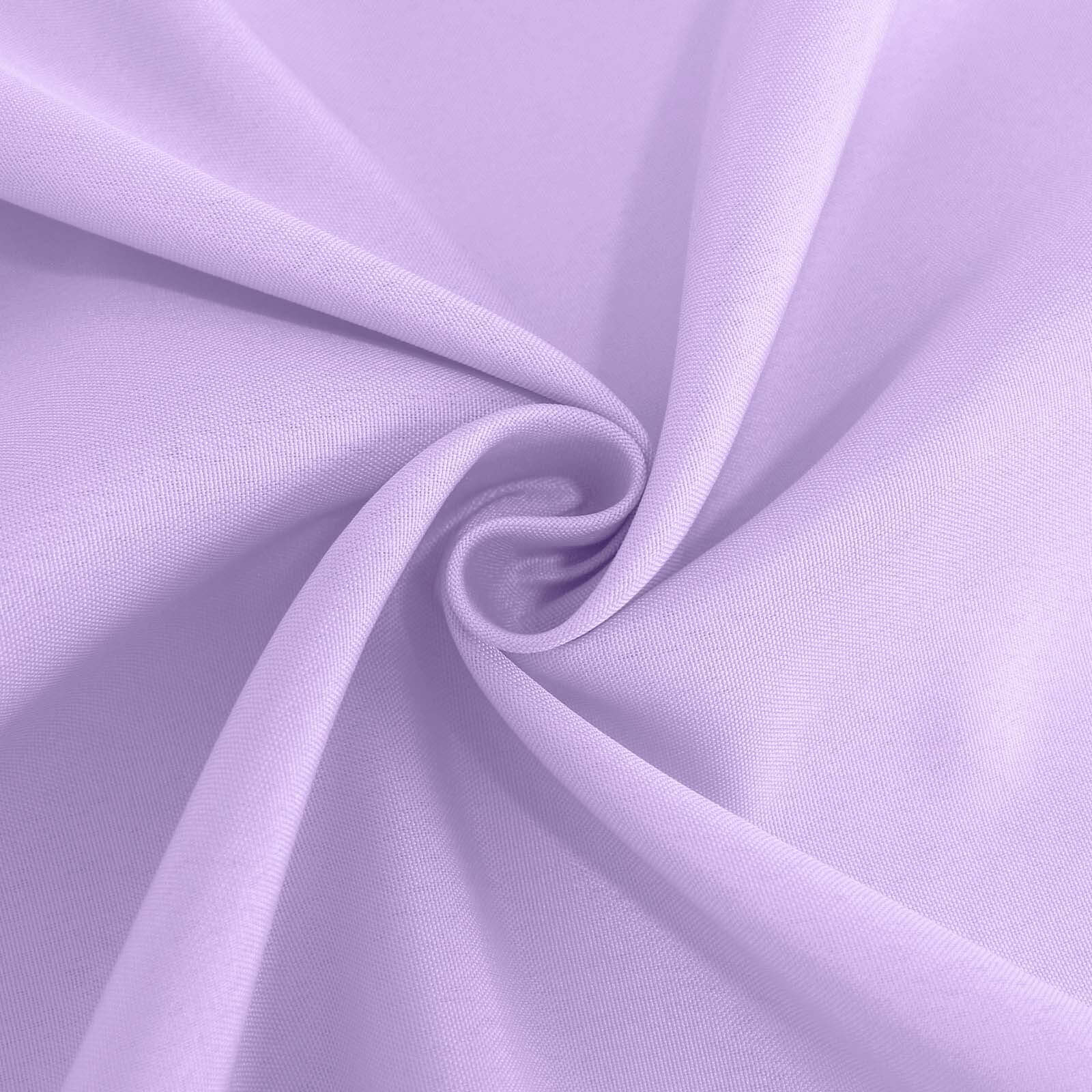 Polyester 132" Round Tablecloth Lavender Lilac - Seamless Chic Table Cover