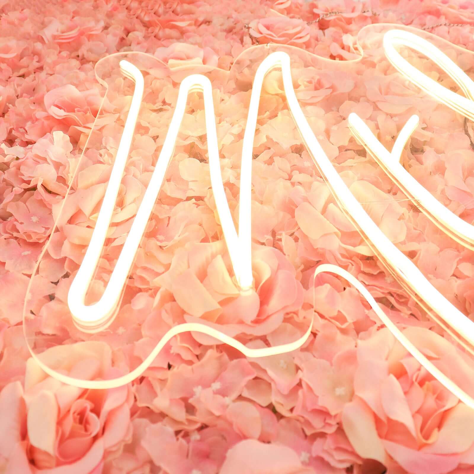 33" Mr and Mrs Neon Light Sign, LED Reusable Wall Décor Lights With 5ft Hanging Chain