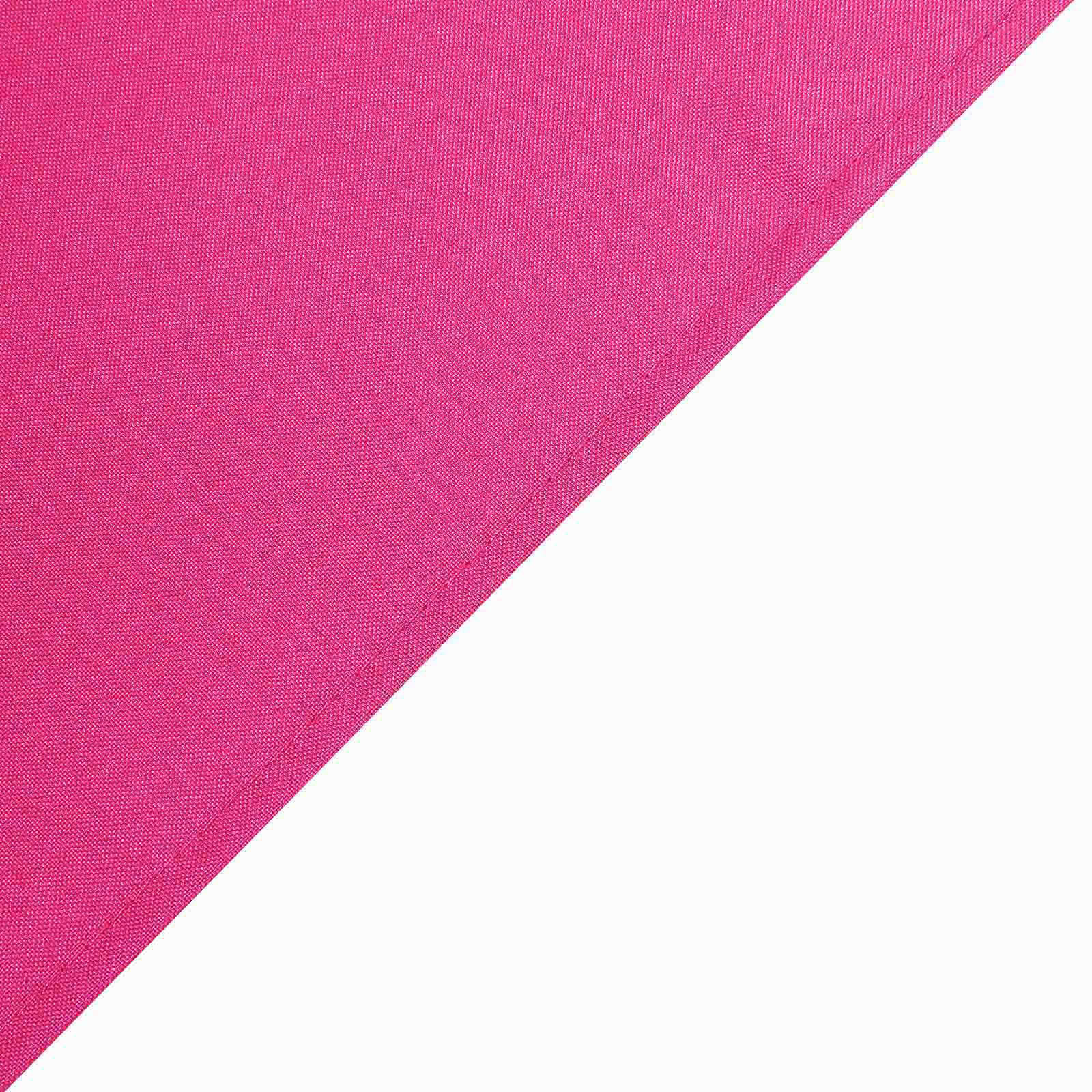 Polyester Square 70"x70" Tablecloth Fuchsia - Wrinkle-Resistant & Durable Table Cover