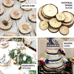 Rustic Poplar Wood Slices Round - Perfect Table Centerpieces for Weddings 12" Dia
