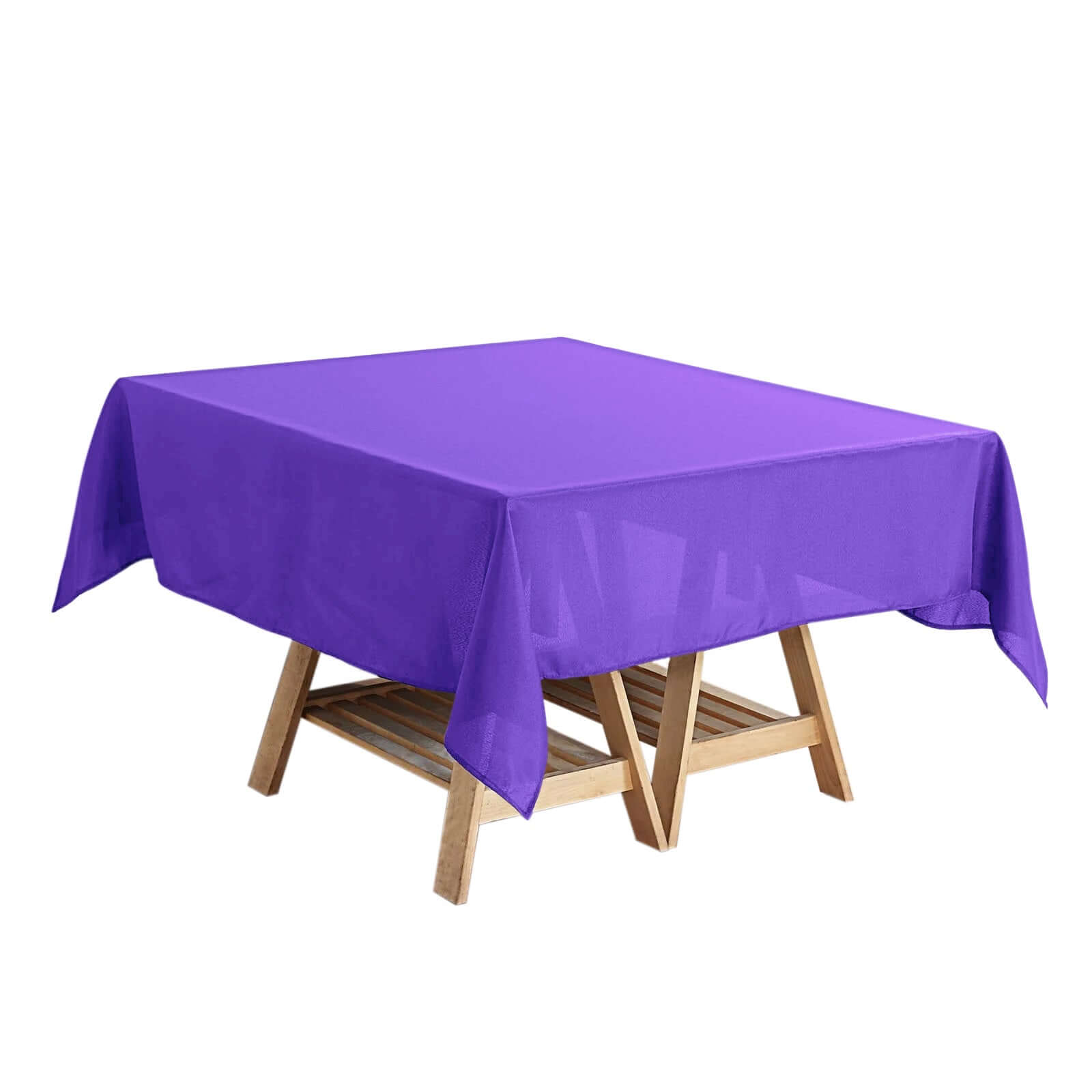 Polyester Square 54"x54" Tablecloth Purple - Wrinkle-Resistant & Durable Table Cover
