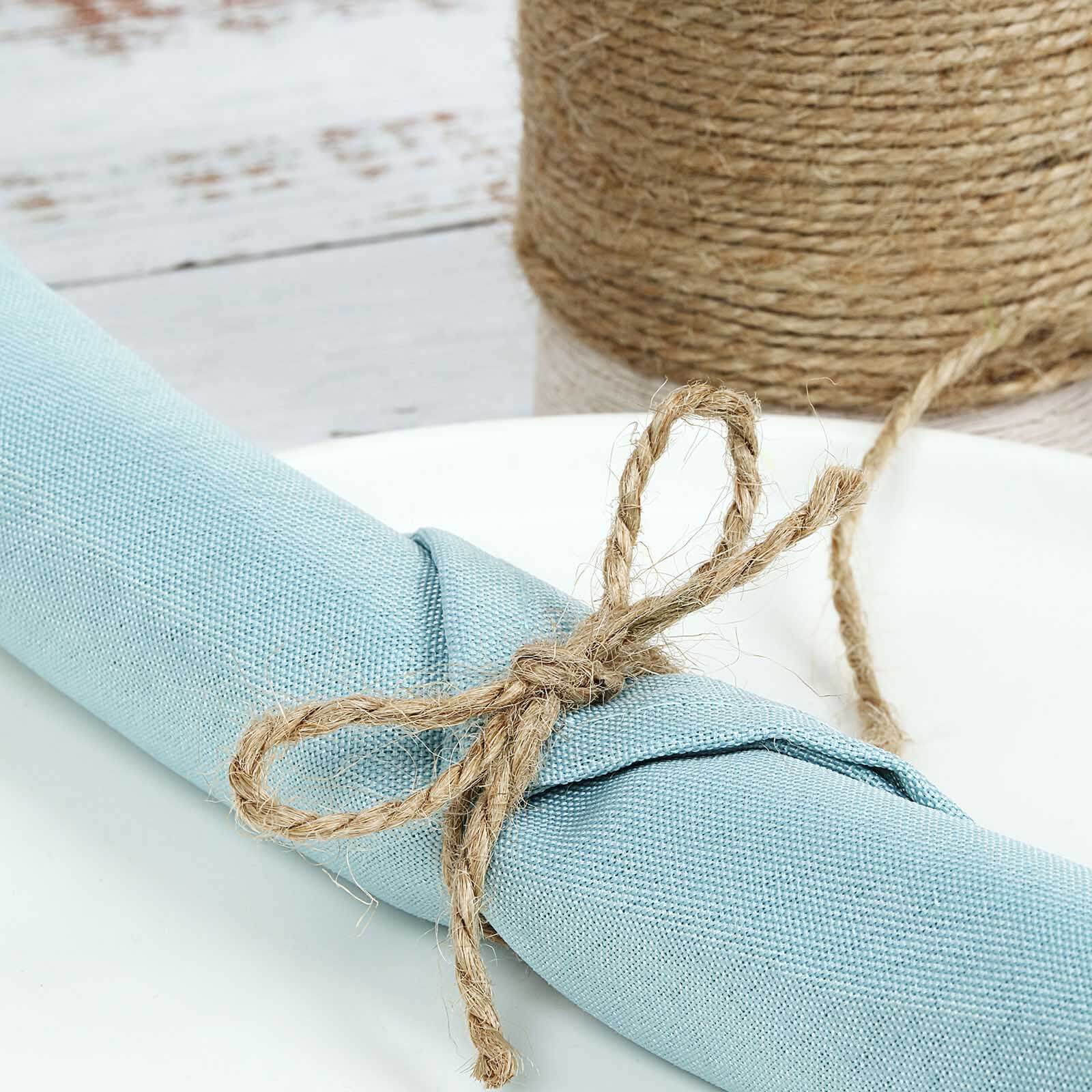 109Yards 2-ply Jute Rope Twine, DIY Crafts Gift Packing String