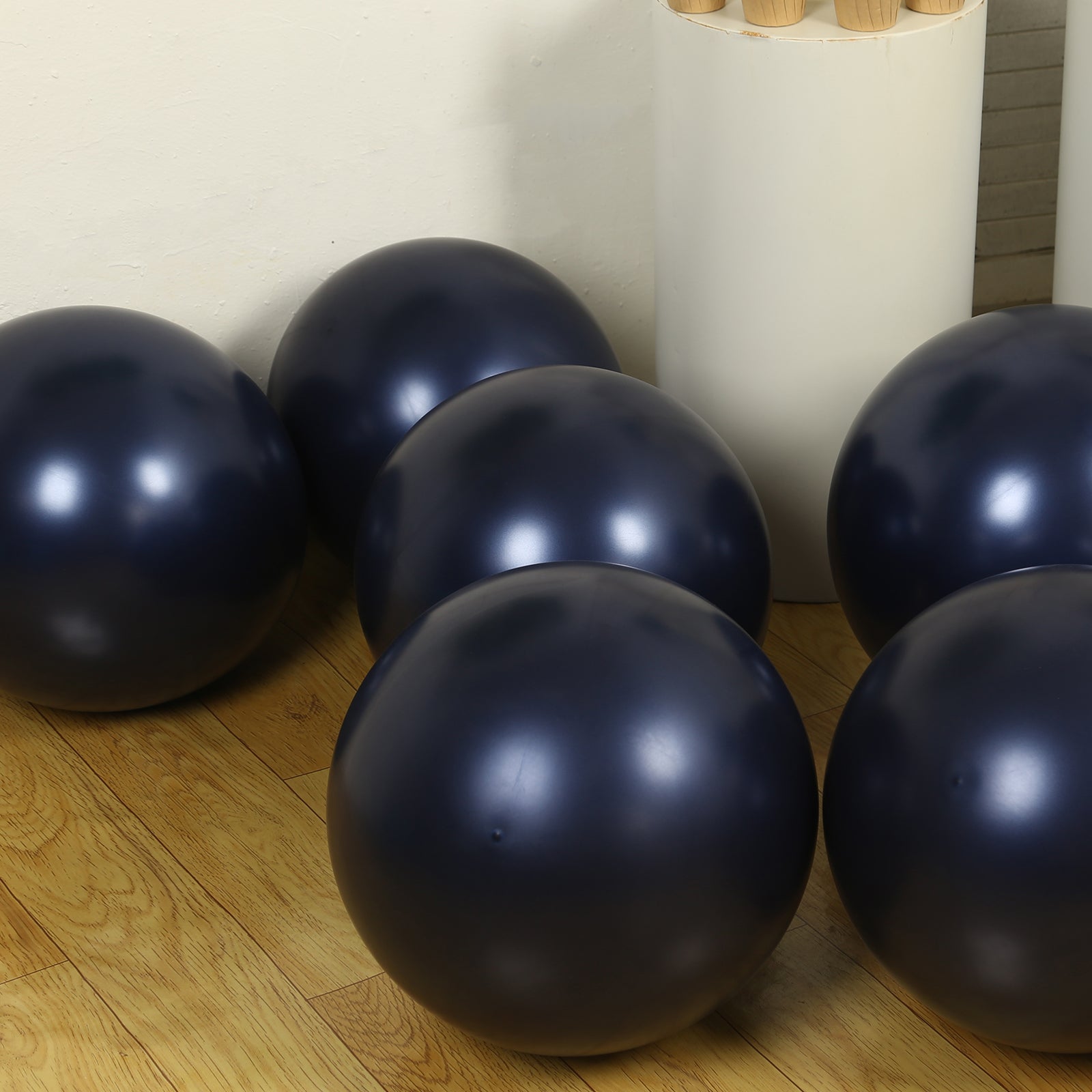 10 Pack Navy Blue Biodegradable Balloons, 18" Thickened Extra Strong Eco-friendly Latex Helium Party Balloons