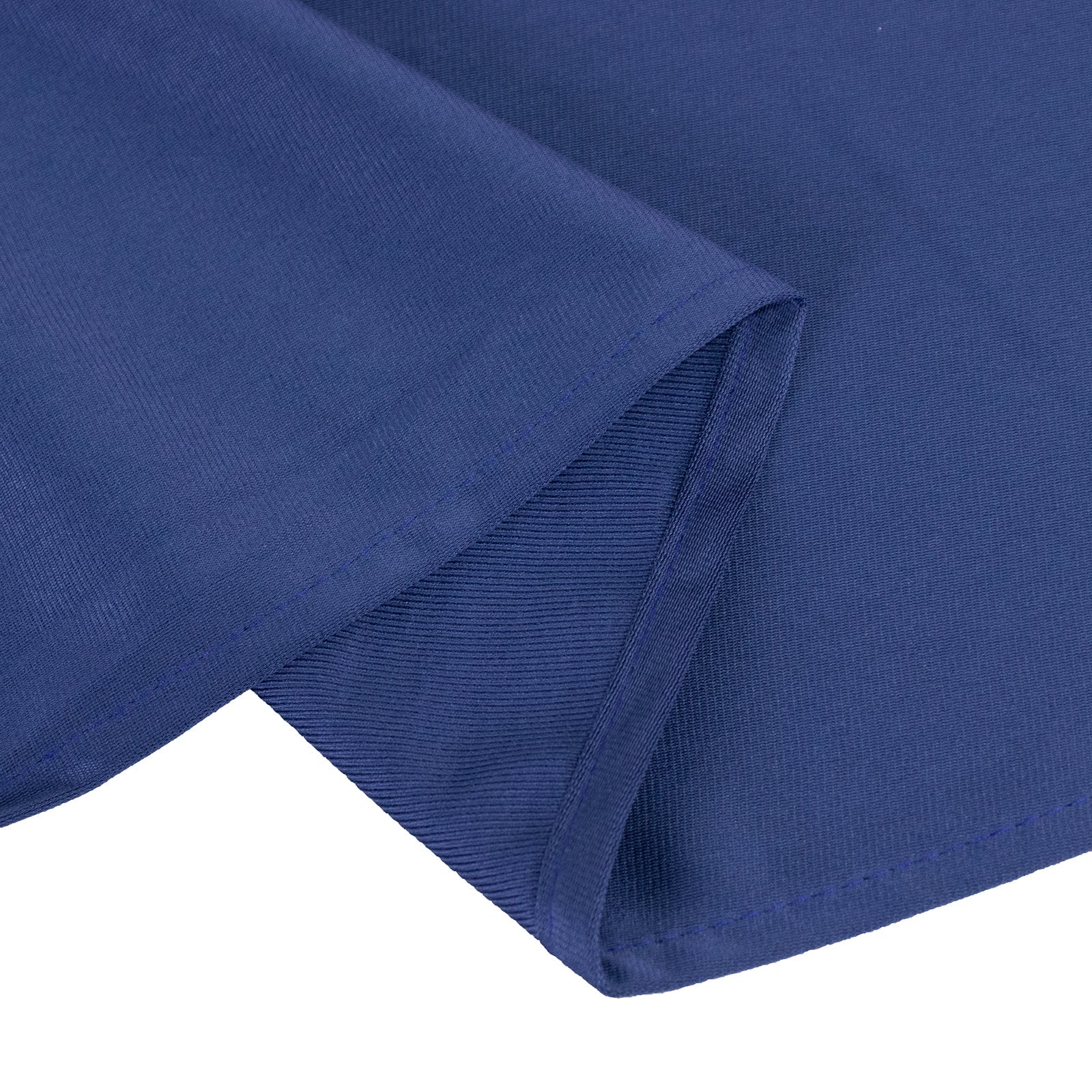 Scuba Round 108" Tablecloth Navy Blue - Wrinkle Free & Stain Resistant Table Cover